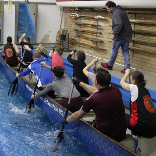 Drachenboot Wintertraining Hafenclique